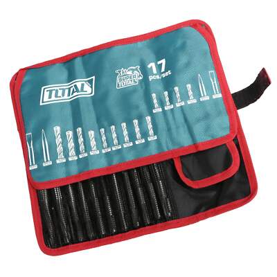 Total SDS PLus Hammerbohrer und Meißel Set - 17 Stck. - TACSD91701