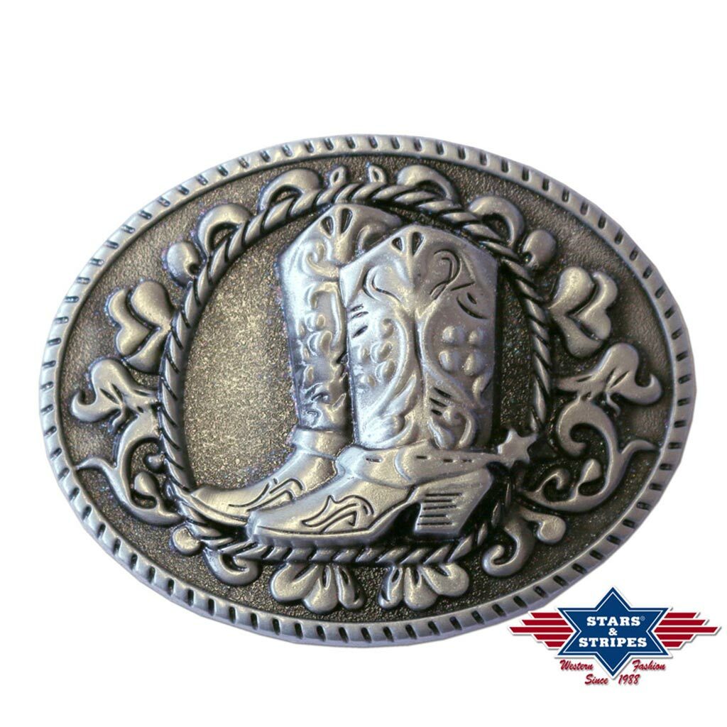 Boucle De Ceinture Stars And Stripes - Homme/Femme - Motif Américain - Alliage Zinc