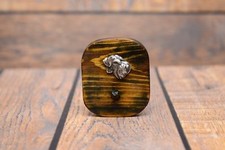 Schnauzer type 4 - wooden wall hanger with image of a purebred dog, Art Dog USA