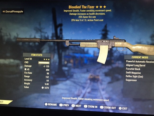 FO76 [XBOX] 2 For 1 Bloodied 2525 Fixer And Handmade