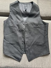 J Ferrar JF Vest Men's Medium Charcoal Gray Modern Fit FAST Shipping