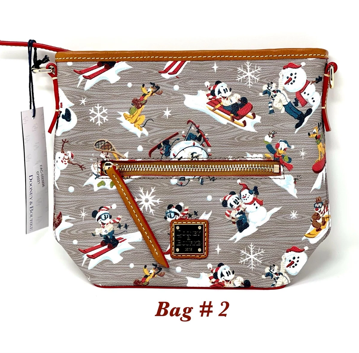 NEW Disney Dooney Bourke 2021 Mickey And Friends Holiday