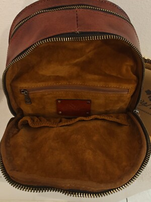 Patricia Nash Woven Collection Jacini Brown Leather Backpack  display picture 2