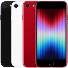 Apple iPhone SE 3rd Gen 64GB 128GB 256GB Unlocked Smartphone, All Colors - Good