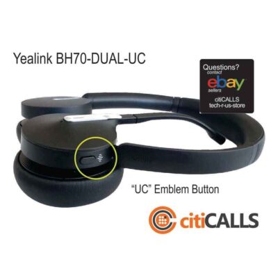 Yealink BH70-DUAL-UC-USB-C 1208668 Stereo All Day Wireless