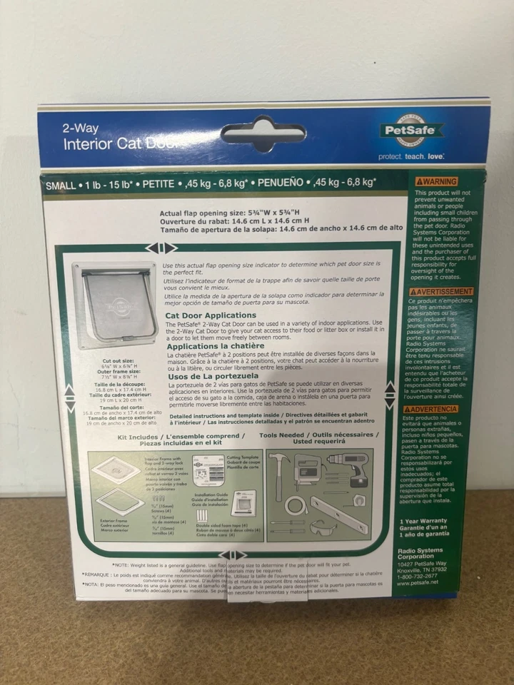 PetSafe 2-Way Interior Cat Door CD10-050-11 - Image 2 of 2