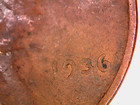 1936 P LINCOLN WHEAT PENNY DOUBLE DIE DATE CIRCULATED. KPDP8 — photo 6