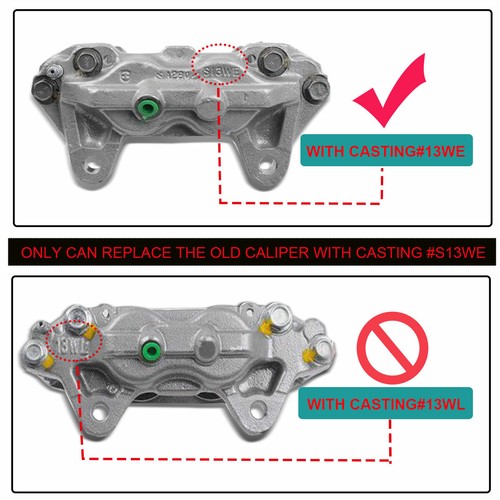 2x Brake Calipers for Toyota Tundra 0003 Sequoia CastingS13WE Front