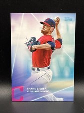 Shane Bieber 2020 Topps X Steve Aoki #4 Baseball Card Cleveland Guardians
