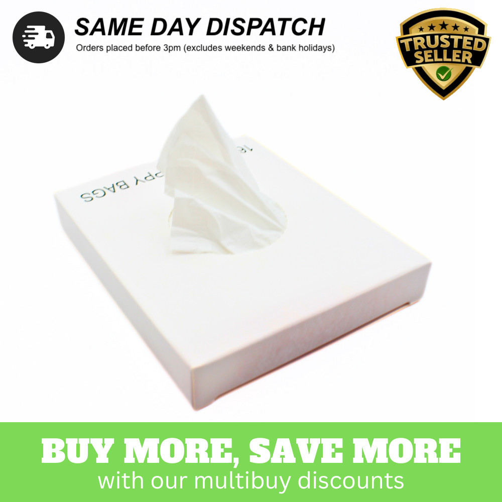 Pack de 200 Bolsas de Pañales/Sacos de Bebé/Bolsas Sanitarias Asa de Atar Perfumadas Higiénicas