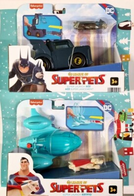 DC League of Superpets Fahrzeug mit Figur Spielset Super Pets