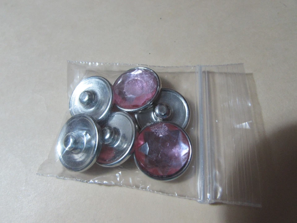 NUEVO en paquete 6 dijes rosa NOOSA HÁGALO USTED MISMO de aproximadamente 1,8CM (perilla de aproximadamente 5,5MM)  Foto 4 de 4