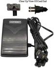 FOOT CONTROL PEDAL W/ Cord Singer 132Q 140Q 1019 1025 1027 14J334 White # 30990