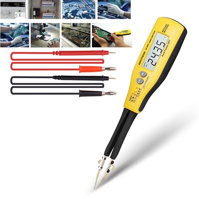 Digital Clamp SMD Tester Multimeter Tweezers Resistance Capacitance Meter 6000C
