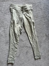 Pink Victoria's Secret Women’s M Olive Green Leggings Yoga Pants Pink Logo