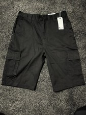 Blu Rock Cargo Shorts Black Size 32