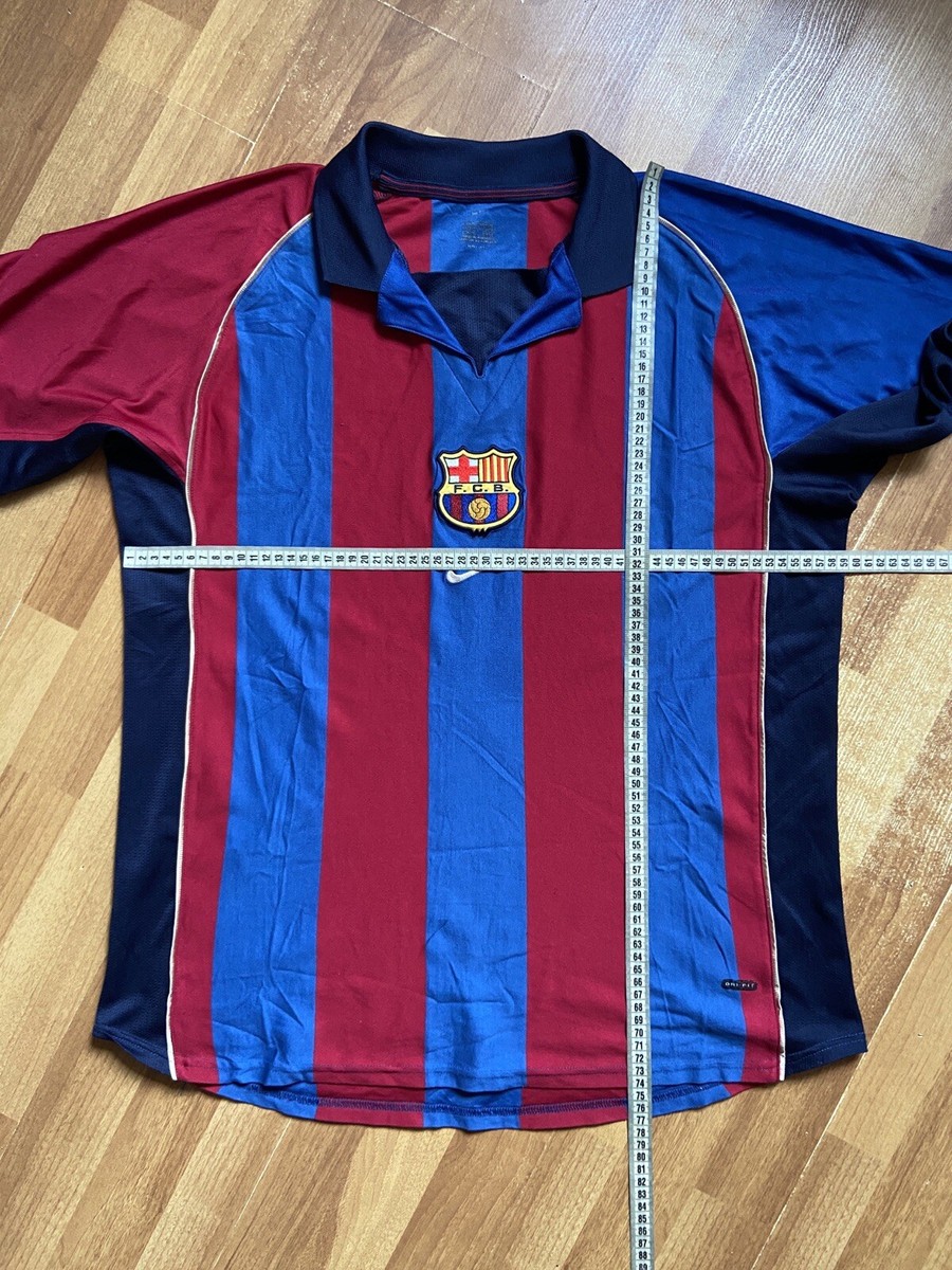 NIKE　2001〜2002 FCバルセロナ　ユニフォーム BARCELONA 2001 2002 HOME FOOTBAL SHIRT SOCCER JERSEY NIKE sz