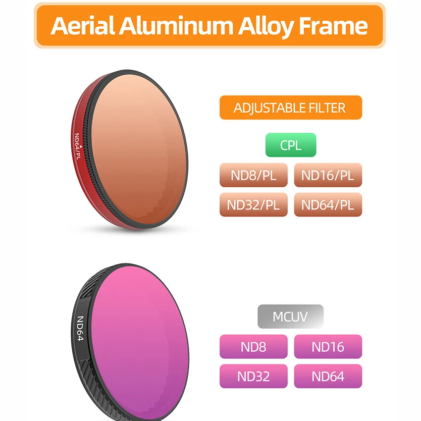 Lens Filters ND MCUV CPL ND/PL Filter for DJI OSMO Action 5 Pro/4/3 Sport Camera - Image 3 of 4