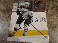 LARS ELLER SIGNED 8x10 GLOSSY PHOTO ST. LOUIS BLUES (B)