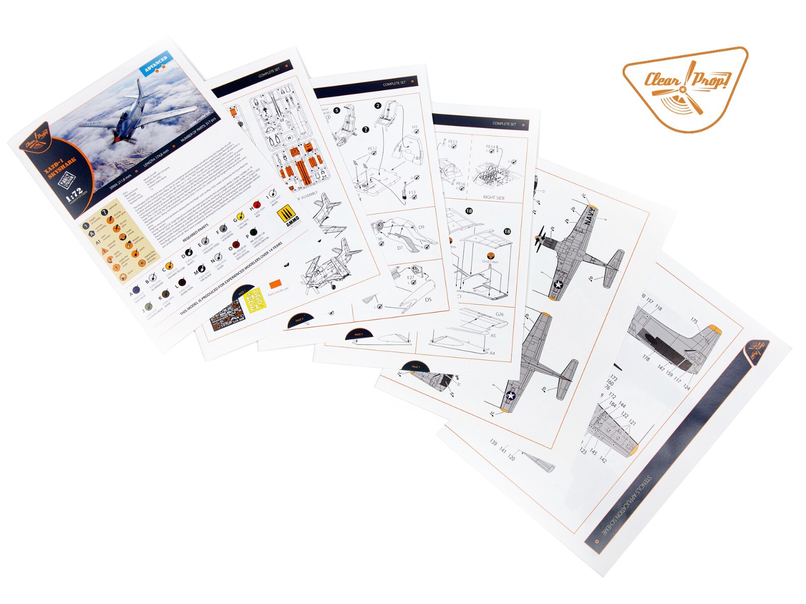 1/72 Clear Prop! CP72005 XA2D-1 Skyshark model kit