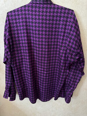VTG 90s istante Gianni Versace Long Sleeve Shirt IT 50 Purple