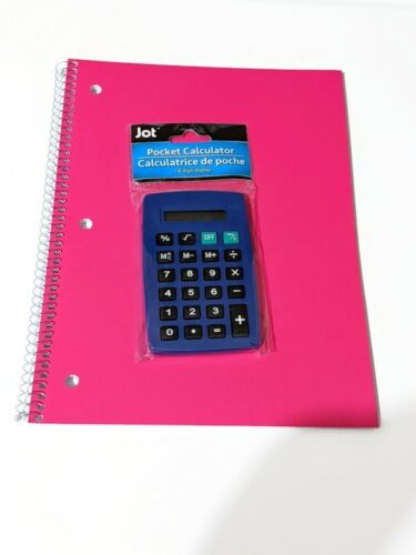 Calculator Notebook School Lot
