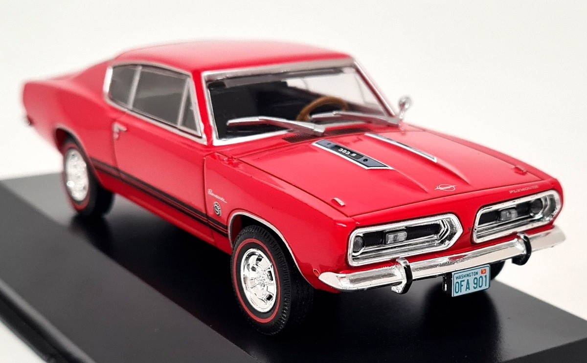 Atlas 1/43 Plymouth Barracuda Sports Formula S 1968 Diecast Model Car