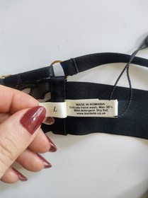 Bordelle Dala Thong Black size L can fit smaller sizes too NWT