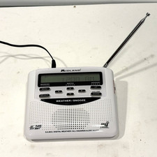 Midland WR-120EZ NOAA Weather Alert Radio SAME Tested w/ AC Adapter