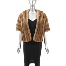 Light Brown Mink Stole- Size Free