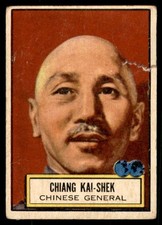 1952 Topps Look N' See   #85  CHIANG KAI-SHEK   G/VG  (Small tear RE)
