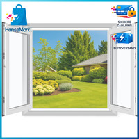 Fliegengitter Fenster 150X180Cm 4 StüCk Zuschnitttbar Ohne Bohren Schutz