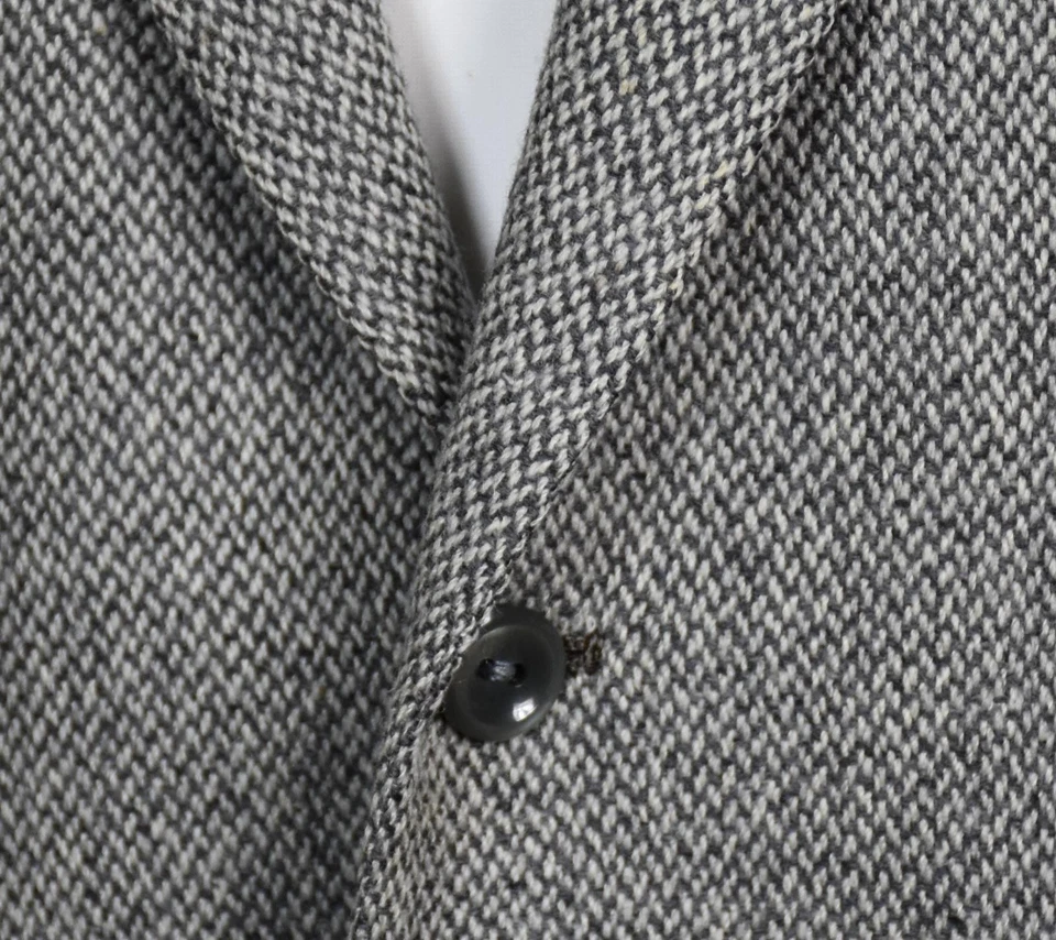 Chaqueta Abrigo Deportivo Oxxford Clothing Lake Forest Para Hombres Tejido Grueso Tweed Lana 43 R Foto 4 de 4