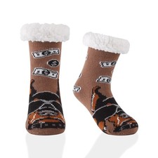 Kids Slipper Socks Fuzzy Soft Cozy Thick Warm Anti Slip Indoor House Home
