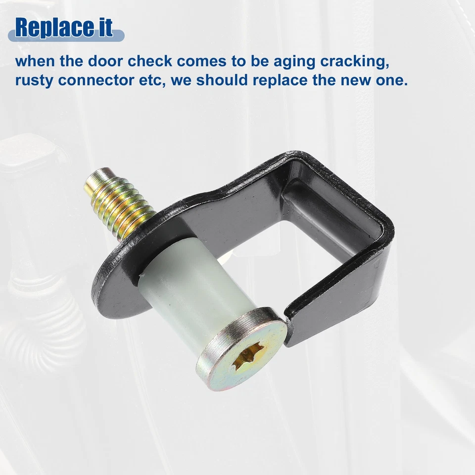 Conjunto de perno golpeador de cerradura de puerta 2 piezas apto para Ford F-150 F-250 F-350 1984-1996 Foto 4 de 4