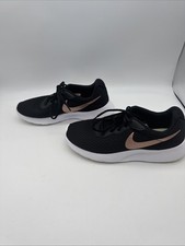 Nike Women Tanjun Shoes Size 8 Black/Metallic Bronze DJ6257 001 Sneakers