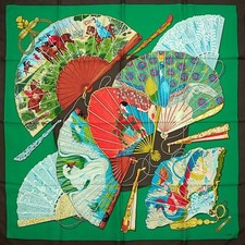 HERMES Scarf Carre 90 Brise de Charme Multicolor Silk Women's Made in France