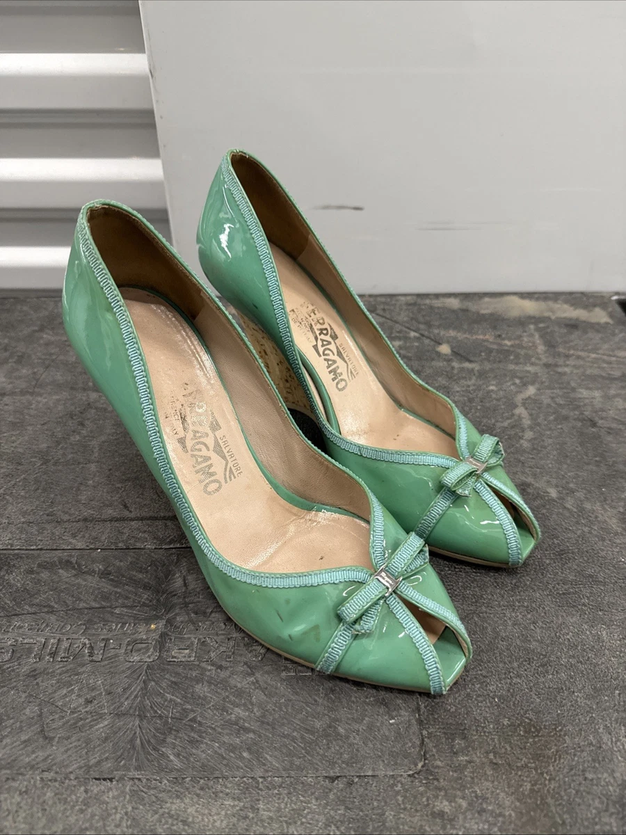 Ferragamo Green Shoes for Women for sale | eBay display picture 1