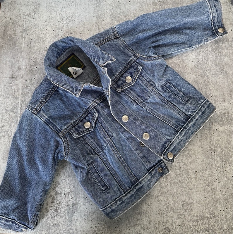 Vintage Y2K Baby GAP Classic Denim Jacket Snaps Infant 12-24 Month