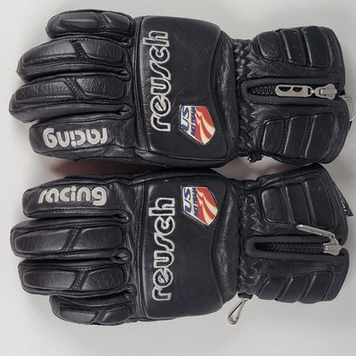 Reusch U.S. Ski Team racing gloves Size XS Eu 7  Vintage Black Leather