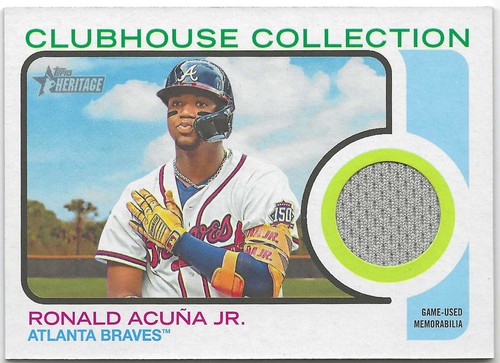 Topps Heritage Clubhouse Collection Memorabilia/Relic Cards - You Pick Upd 2/7 - Afbeelding 4 van 111