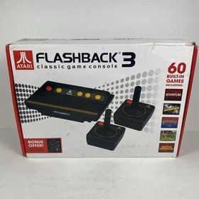 Atari Flashback 3 Classic Game Console with OG Box, Joysticks, & Cords Fast Ship