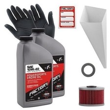 Factory Racing Parts SAE 10W-40 2qt Oil Change Kit Fits Kawasaki KLX450R KL250G 53.98 per gallon