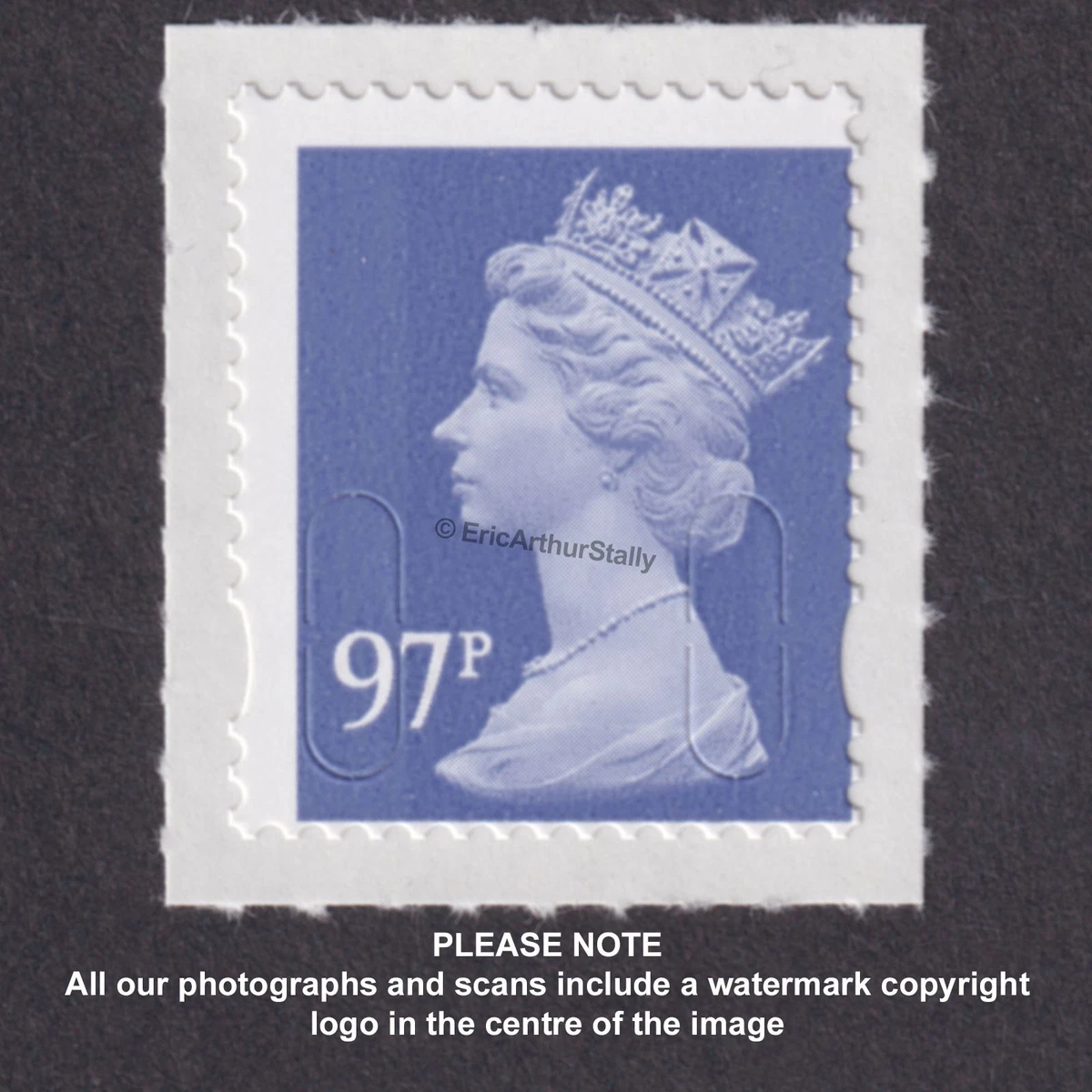 1 Stamp 1 Number Decimal Great Britain Elizabeth II Machin