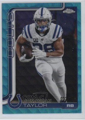 2025 Topps Chrome Teal Refractor 33/299 Jonathan Taylor #130 09q4