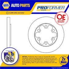 2x Brake Discs Pair Solid Rear 308mm PBD8091 Proformer Set 1815600 2226521