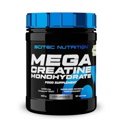 (83,33 EUR/kg) Scitec Nutrition Mega Creatine Monohydrate 306g Kreatin Ausdauer