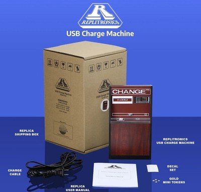 New Wave Toys USB Charge Machine - Wood Grain (NEW)