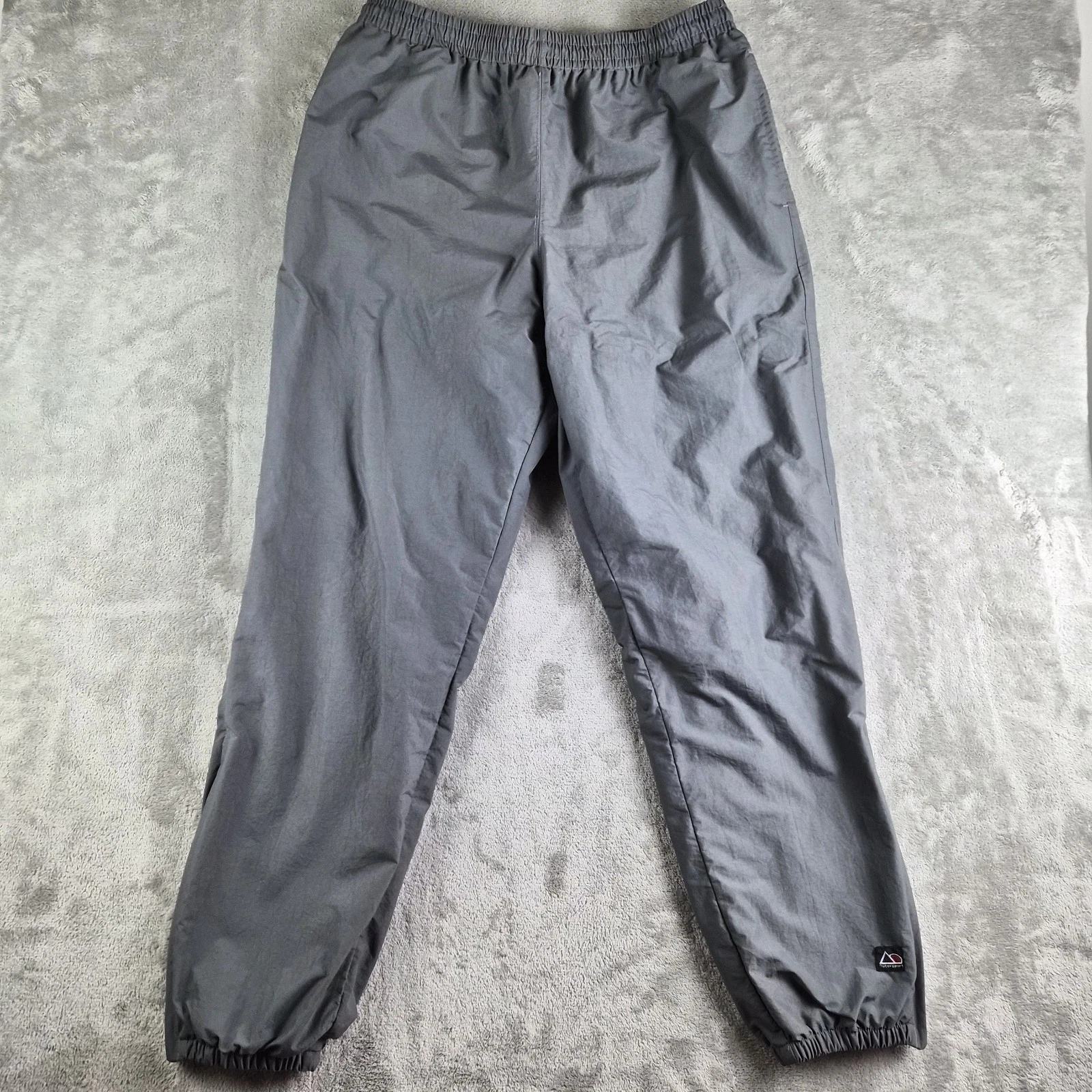 Vintage Outersports Jogger Pants Mens Large 32x32 Gray Lined Elastic Waist 90s