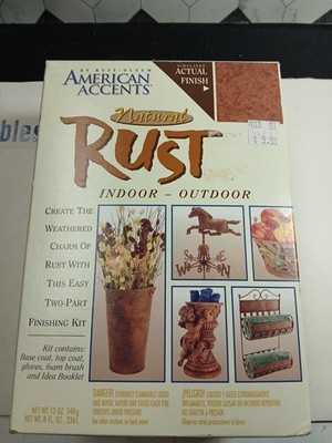 Rust Oleum American Accents Natural Rust Paint Kit Indoor Outdoor Brand New